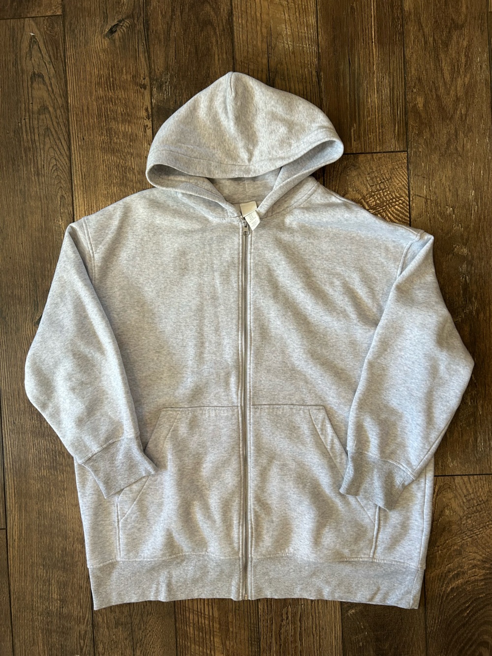 H&M Heather Gray Full-Zip Hoodie